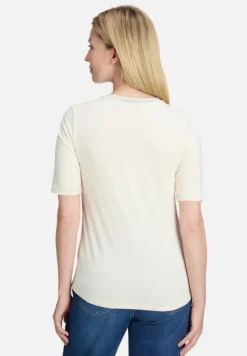 Betty Barclay Shirts*Basic Shirt mit Applikation Patch Cream/Grey