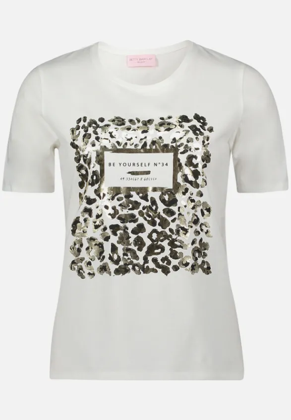 Betty Barclay Shirts*Basic Shirt mit Aufdruck Patch White/Black