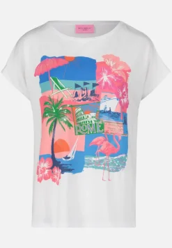 Betty Barclay Shirts*Basic Shirt mit Aufdruck Patch White/Varicolored