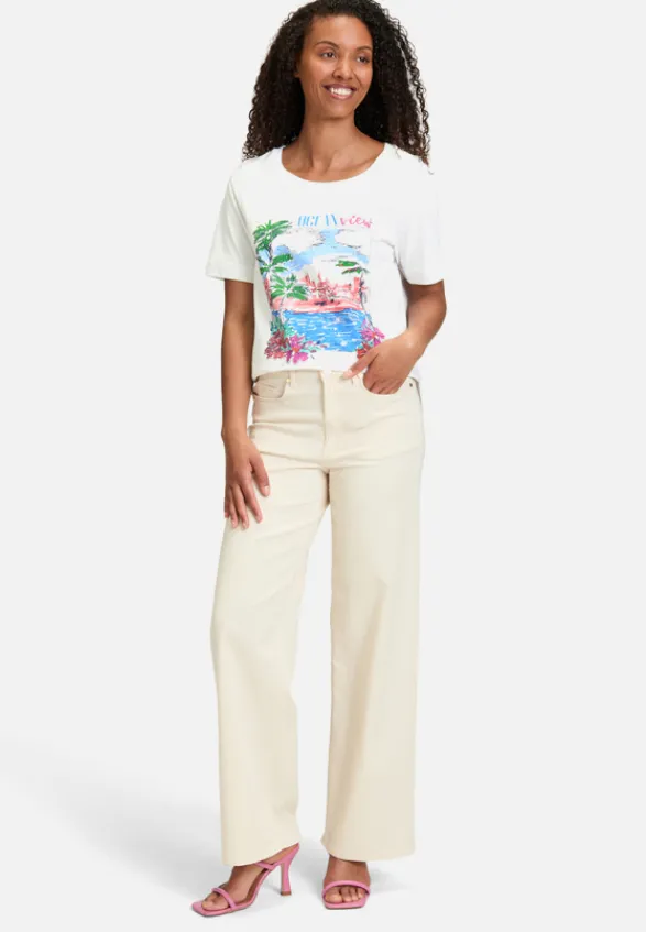 Betty Barclay Shirts*Basic Shirt mit Aufdruck Patch White/Varicolored