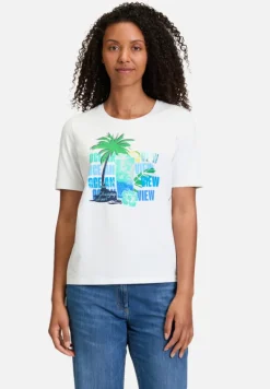 Betty Barclay Shirts*Basic Shirt mit Aufdruck Patch White/Blue