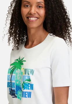 Betty Barclay Shirts*Basic Shirt mit Aufdruck Patch White/Blue