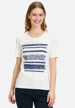 Betty Barclay Shirts*Basic Shirt mit Aufdruck Patch Cream/Dark Blue