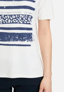 Betty Barclay Shirts*Basic Shirt mit Aufdruck Patch Cream/Dark Blue