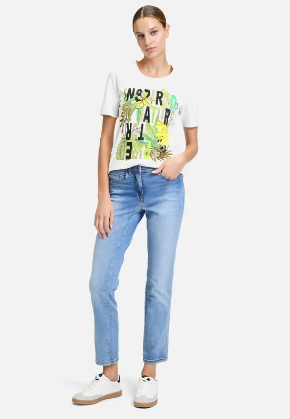 Betty Barclay Shirts*Basic Shirt mit Aufdruck Patch White/Green