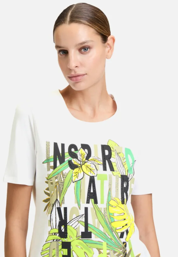 Betty Barclay Shirts*Basic Shirt mit Aufdruck Patch White/Green