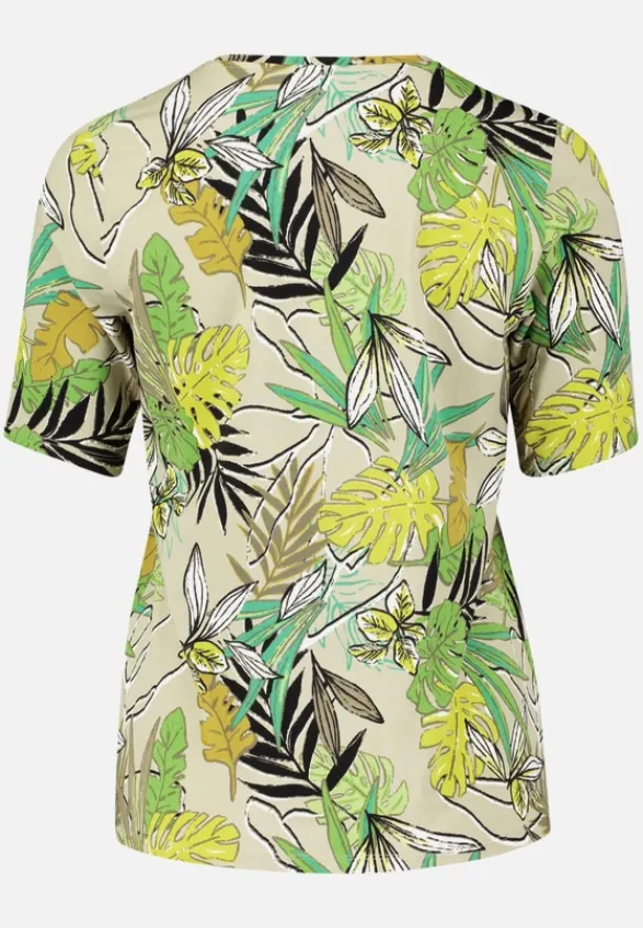 Betty Barclay Shirts*Basic Shirt mit Blumenprint Green /Khaki