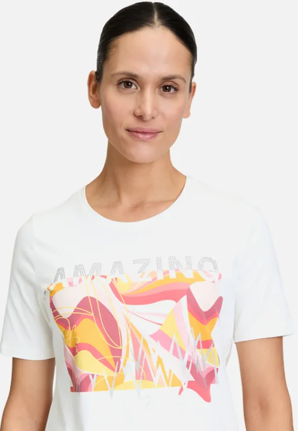 Betty Barclay Shirts*Basic Shirt mit Placement Patch Cream/Rosé