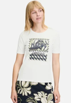 Betty Barclay Shirts*Basic Shirt mit Placement Patch White/Dark Blue