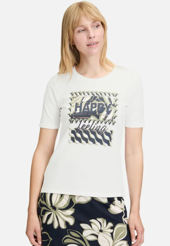 Betty Barclay Shirts*Basic Shirt mit Placement Patch White/Dark Blue