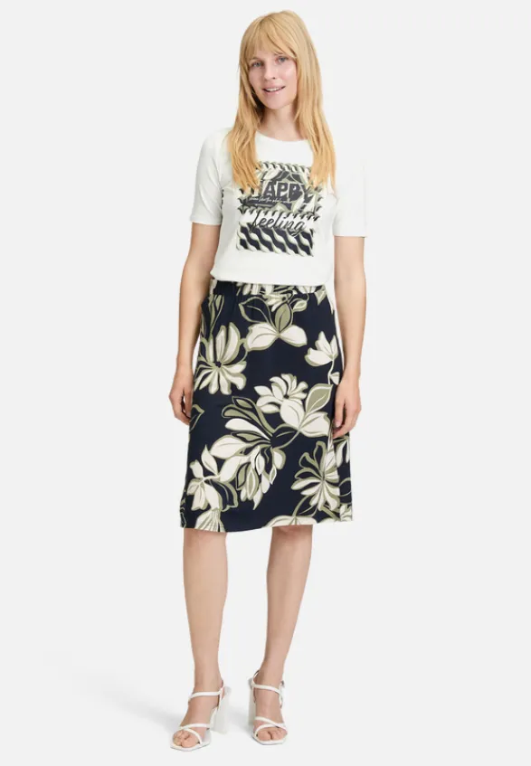Betty Barclay Shirts*Basic Shirt mit Placement Patch White/Dark Blue