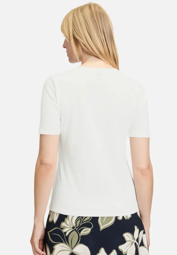 Betty Barclay Shirts*Basic Shirt mit Placement Patch White/Dark Blue