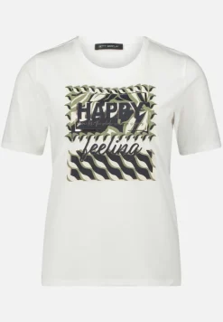 Betty Barclay Shirts*Basic Shirt mit Placement Patch White/Dark Blue