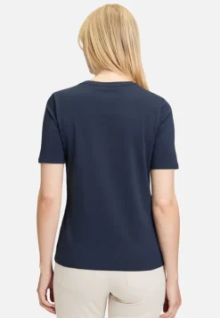 Betty Barclay Shirts*Basic Shirt mit Placement Patch Dark Blue/Beige