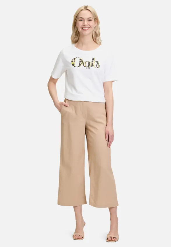 Betty Barclay Shirts*Basic Shirt mit Placement White/Beige