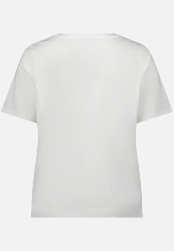 Betty Barclay Shirts*Basic Shirt mit Placement White/Beige