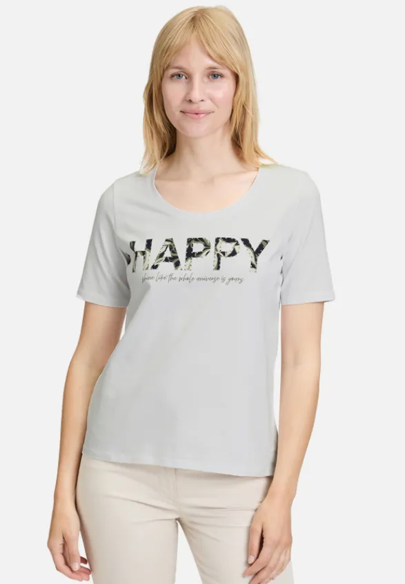 Betty Barclay Shirts*Basic Shirt mit Placement Patch White/Dark Blue
