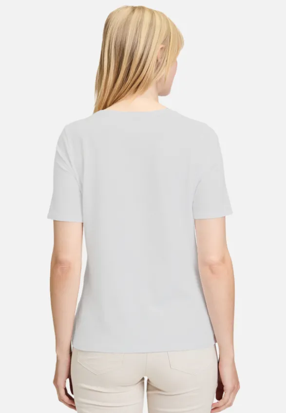Betty Barclay Shirts*Basic Shirt mit Placement Patch White/Dark Blue