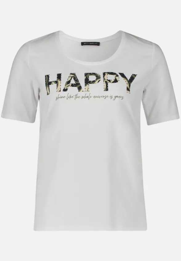 Betty Barclay Shirts*Basic Shirt mit Placement Patch White/Dark Blue
