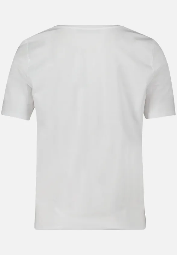 Betty Barclay Shirts*Basic Shirt mit Placement Patch White/Dark Blue