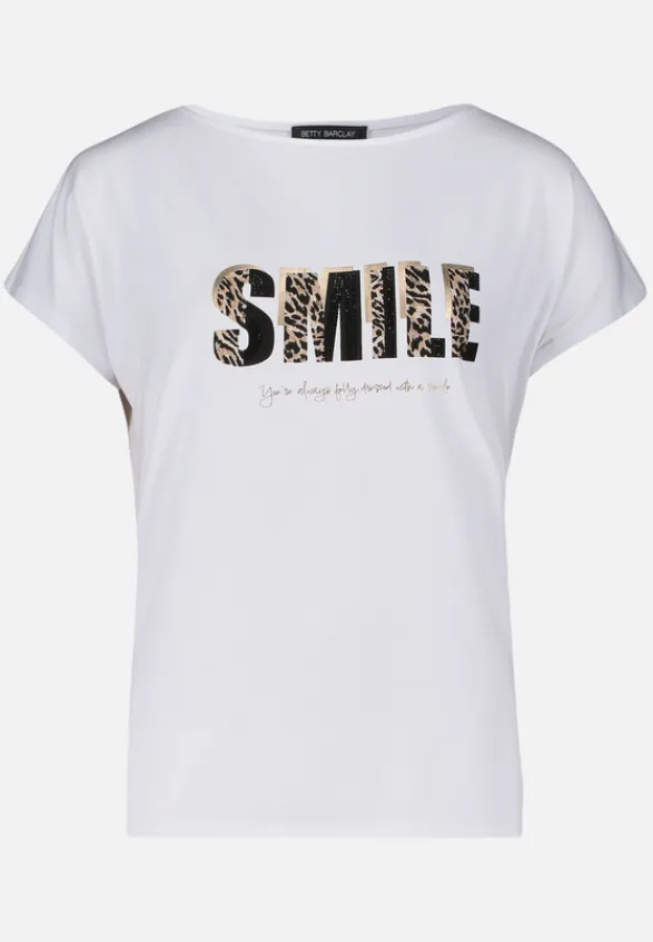 Betty Barclay Shirts*Basic Shirt mit Placement Patch White/Black