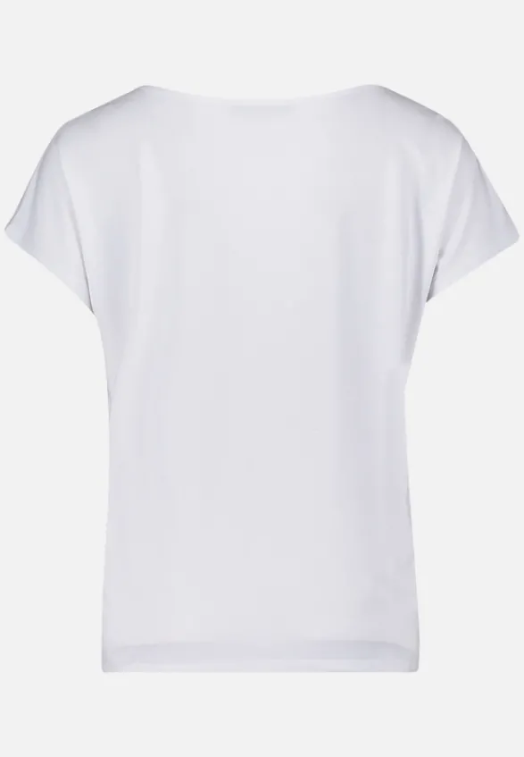 Betty Barclay Shirts*Basic Shirt mit Placement Patch White/Black