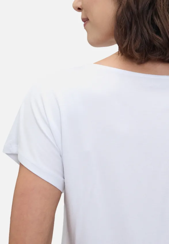 Betty Barclay Shirts*Basic Shirt mit Placement Patch White/Black
