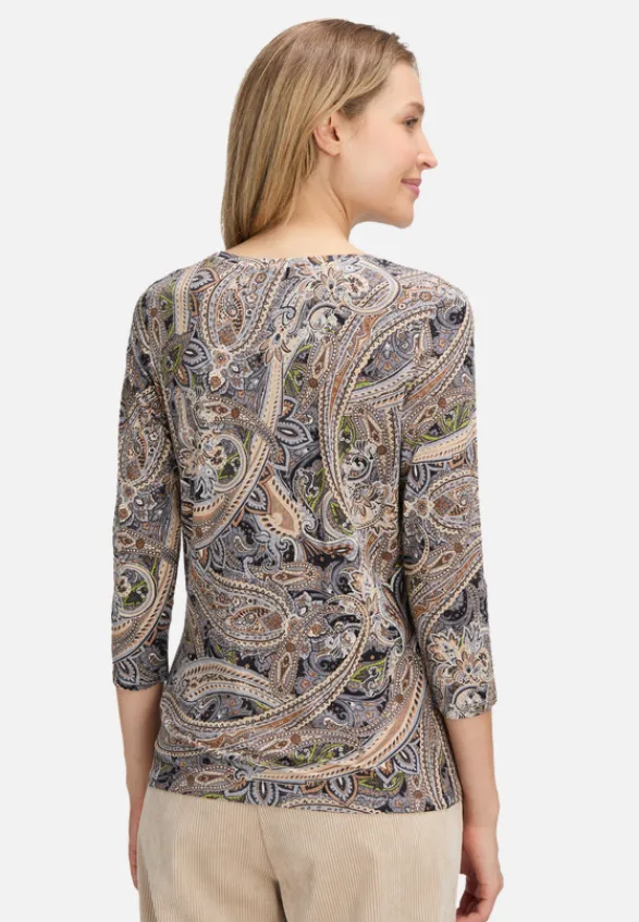Betty Barclay Shirts*Basic Shirt mit Print Grau/Beige