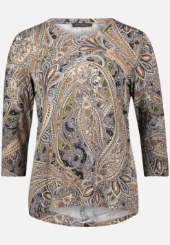 Betty Barclay Shirts*Basic Shirt mit Print Grau/Beige