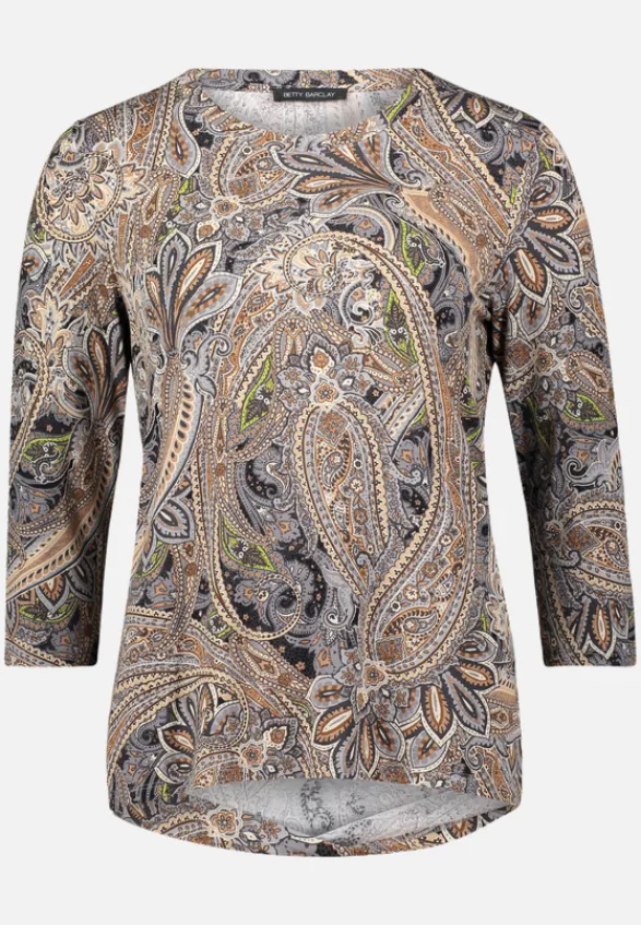 Betty Barclay Shirts*Basic Shirt mit Print Grau/Beige