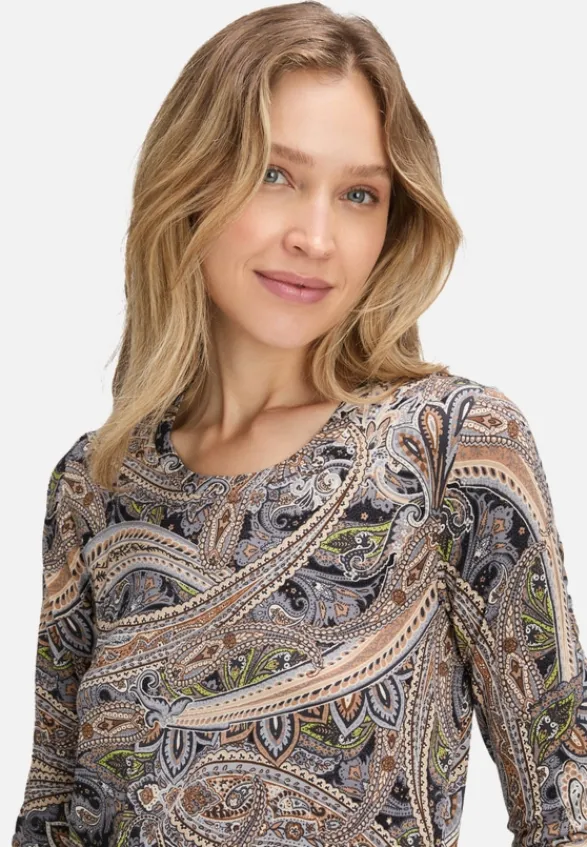 Betty Barclay Shirts*Basic Shirt mit Print Grau/Beige