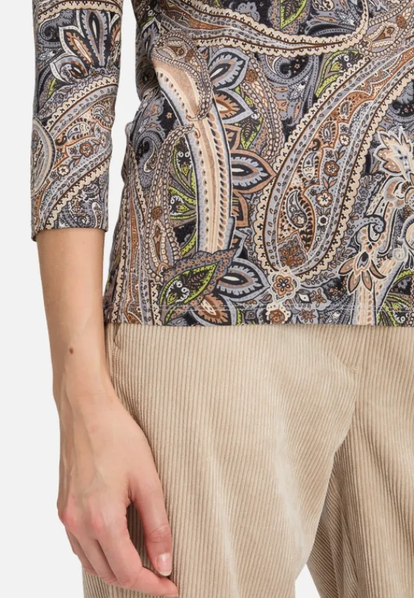 Betty Barclay Shirts*Basic Shirt mit Print Grau/Beige