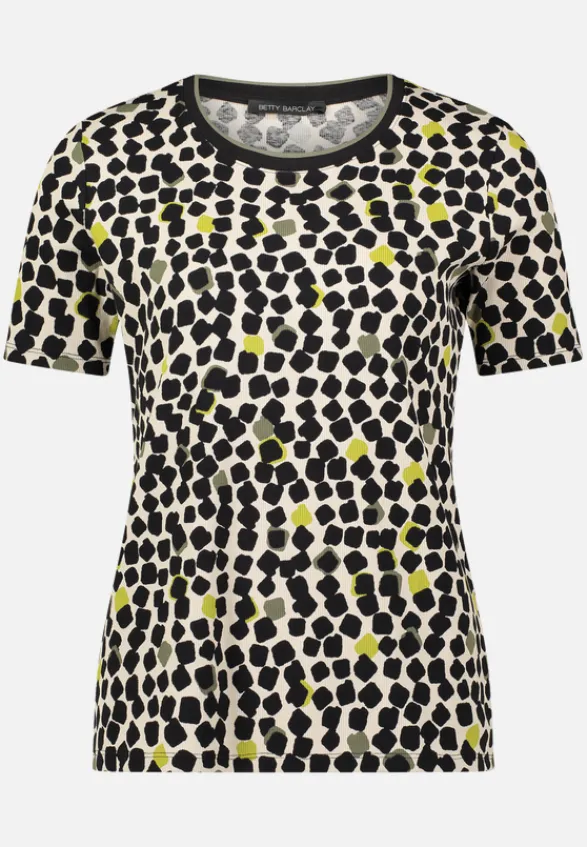 Betty Barclay Shirts*Basic Shirt mit Print Beige/Schwarz