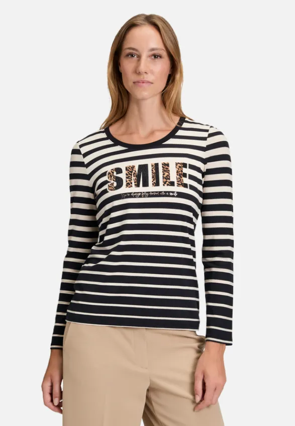 Betty Barclay Shirts*Basic Shirt mit Print Schwarz/Beige
