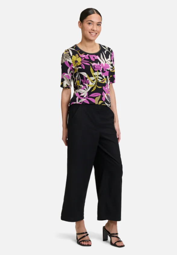 Betty Barclay Shirts*Basic Shirt mit Print Black/Khaki