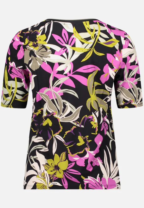 Betty Barclay Shirts*Basic Shirt mit Print Black/Khaki