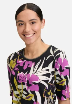 Betty Barclay Shirts*Basic Shirt mit Print Black/Khaki