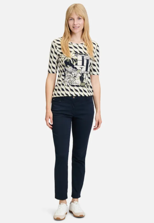 Betty Barclay Shirts*Basic Shirt mit Print Beige/Dark Blue