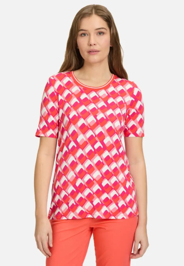 Betty Barclay Shirts*Basic Shirt mit Print Rot/Weiß
