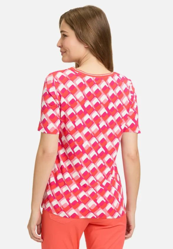 Betty Barclay Shirts*Basic Shirt mit Print Rot/Weiß