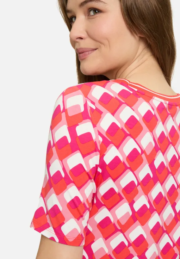 Betty Barclay Shirts*Basic Shirt mit Print Rot/Weiß