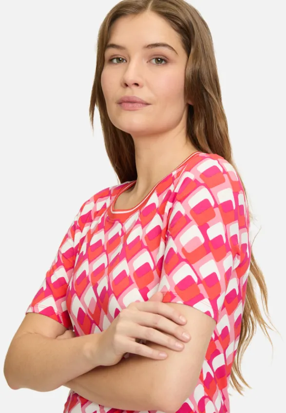 Betty Barclay Shirts*Basic Shirt mit Print Rot/Weiß
