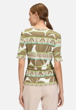 Betty Barclay Shirts*Basic Shirt mit Rippenstruktur Khaki/Green