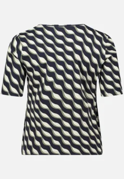 Betty Barclay Shirts*Basic Shirt mit Rippenstruktur Dark Blue/Green