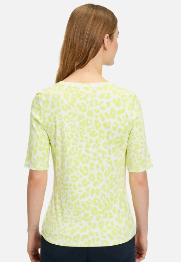 Betty Barclay Shirts*Basic Shirt mit Rippenstruktur Cream/Green