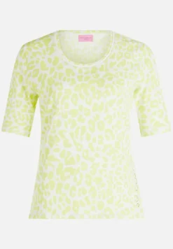 Betty Barclay Shirts*Basic Shirt mit Rippenstruktur Cream/Green