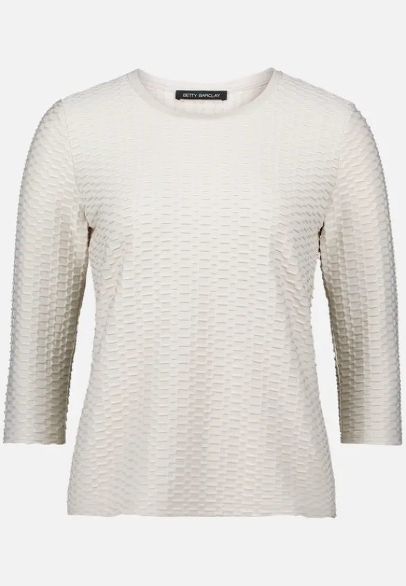 Betty Barclay Shirts*Basic Shirt mit Rundhalsausschnitt beige