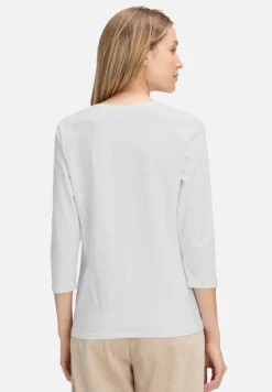 Betty Barclay Shirts*Basic Shirt mit Rundhalsausschnitt Patch White/Green