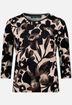 Betty Barclay Shirts*Basic Shirt mit Rundhalsausschnitt Beige/Braun