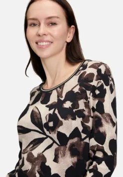 Betty Barclay Shirts*Basic Shirt mit Rundhalsausschnitt Beige/Braun